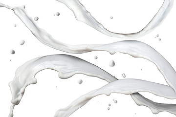 Image showing milk splash isolated on white