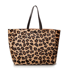 Image showing luxury leopard female bag isolated on white