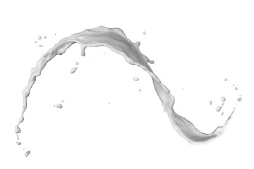 Image showing milk splash isolated on white