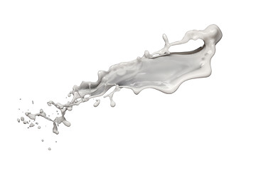 Image showing milk splash isolated on white