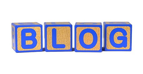 Image showing Blog - Colored Childrens Alphabet Blocks.