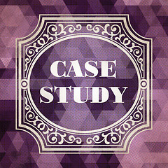 Image showing Case Study Concept. Vintage Design Background.