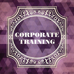 Image showing Corporate Training. Vintage Design Concept.