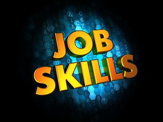 Image showing Job Skills Concept on Digital Background.