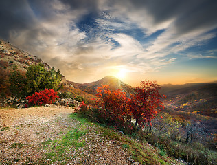 Image showing Autumn in the mountains