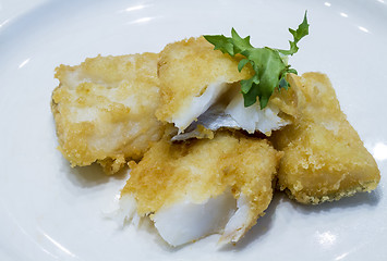 Image showing Fried fish fillet