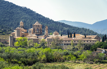 Image showing Monastery of Santa Maria de Poblet, Catalonia, Spain 