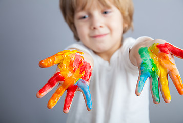 Image showing colored hands