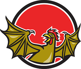 Image showing Basilisk Bat Wing Cartoon