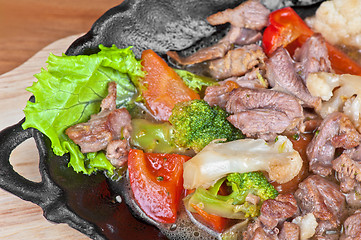 Image showing meat with vegetables