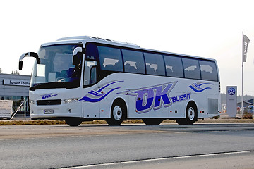 Image showing Volvo Coach Bus on the Road