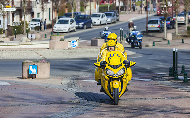 Image showing Yellow Official Bike