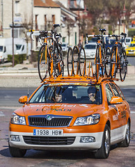 Image showing Technical Car of Euskaltel-Euskadi Cycling Team