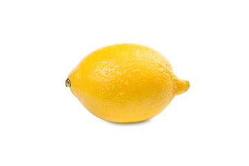 Image showing Lemon with water drops