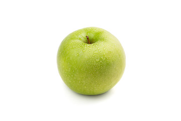 Image showing Juicy ripe green apple