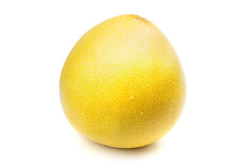 Image showing Pomelo fruit with water drops