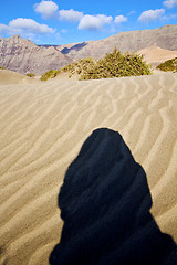 Image showing abstract yellow dune  mountain in the   lanzarote spain 