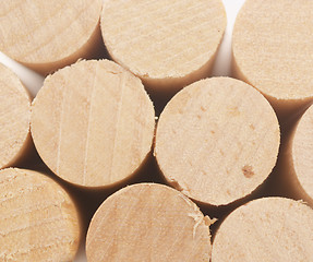 Image showing wooden logs