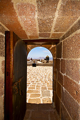 Image showing in  arrecife lanzarote castillo de las coloradas spain the old w