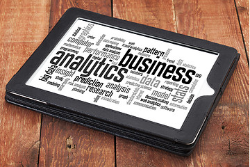 Image showing business analytics word cloud
