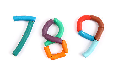 Image showing plasticine alphabet 