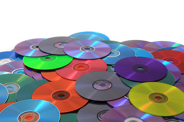 Image showing CD and DVD (data) background 