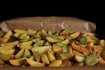 Image showing fresh fried potatoes 