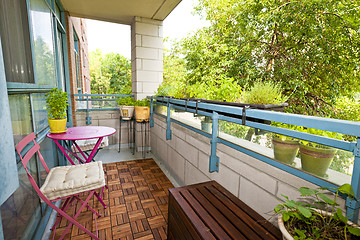 Image showing Apartment balcony