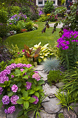 Image showing Garden and flowers