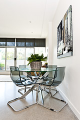 Image showing Modern condo dining room