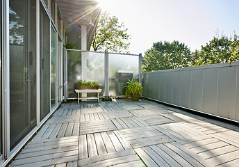 Image showing Apartment balcony