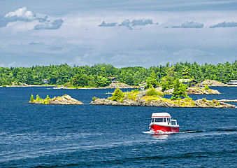 Image showing Boat on Georgian Bay