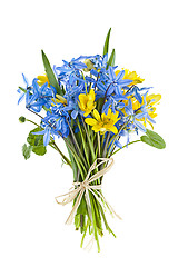 Image showing Bouquet of fresh spring flowers