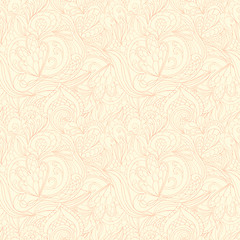 Image showing beige floral wallpaper