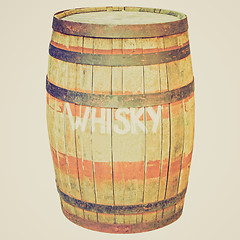 Image showing Retro look Barrel cask