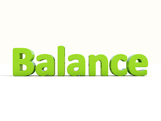 Image showing 3d word balance