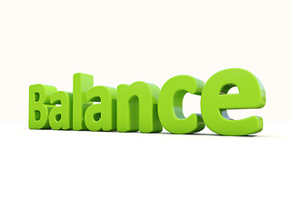 Image showing 3d word balance