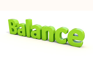 Image showing 3d word balance
