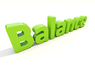 Image showing 3d word balance