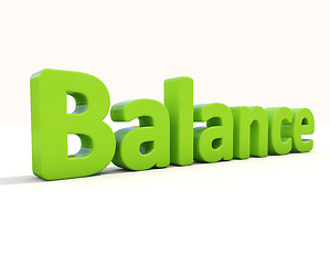 Image showing 3d word balance