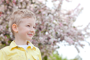 Image showing boy at spring time