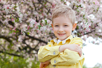 Image showing boy at spring time