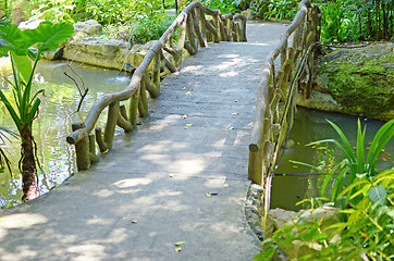 Image showing wooden bridge