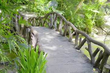 Image showing wooden bridge