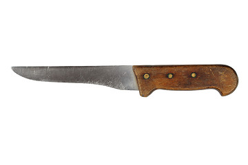 Image showing Old big chef knife