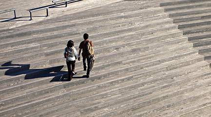 Image showing two peoples walking