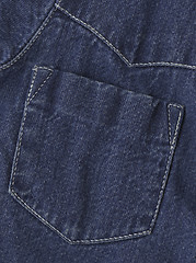 Image showing jeans jacket's pocket