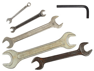 Image showing Set of wrenches