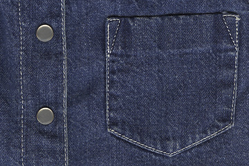 Image showing jeans jacket's details