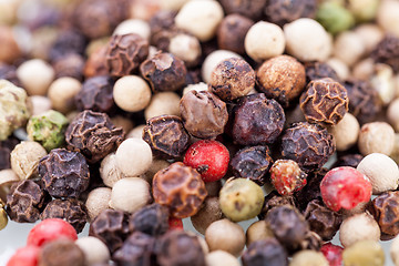 Image showing Background of black peppercorns